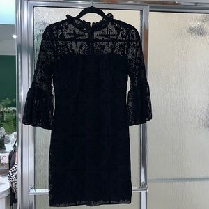 Calvin Klein velvet black dress